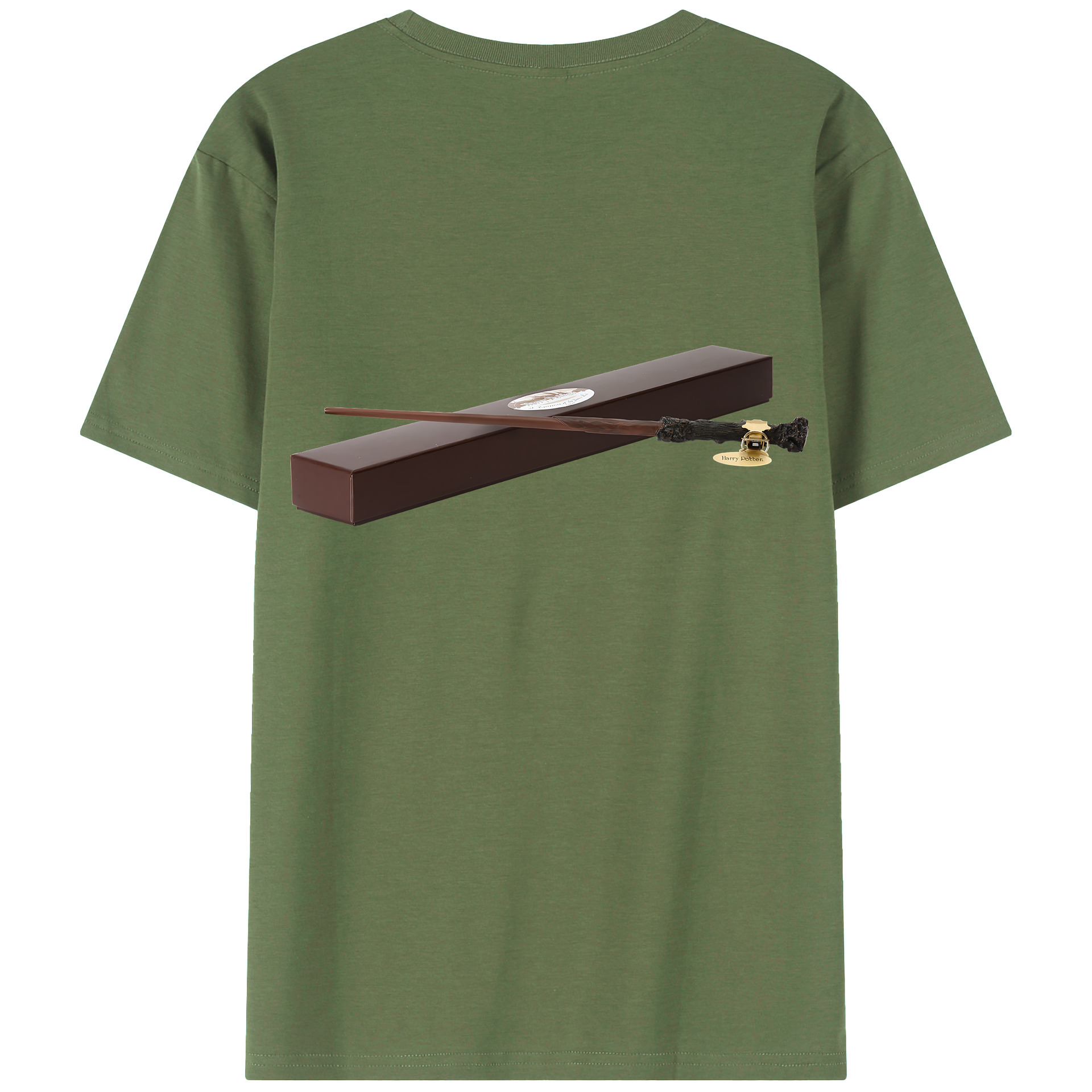 （画像用） Harry Potter ハリー・ポッターシリーズ 綿100％ メンズ半袖Tシャツ（バックプリント） 通気性